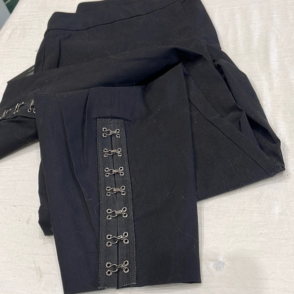 Black Bisou Bisou Skinny Stretch Pants Size 18 - Picture 3 of 7